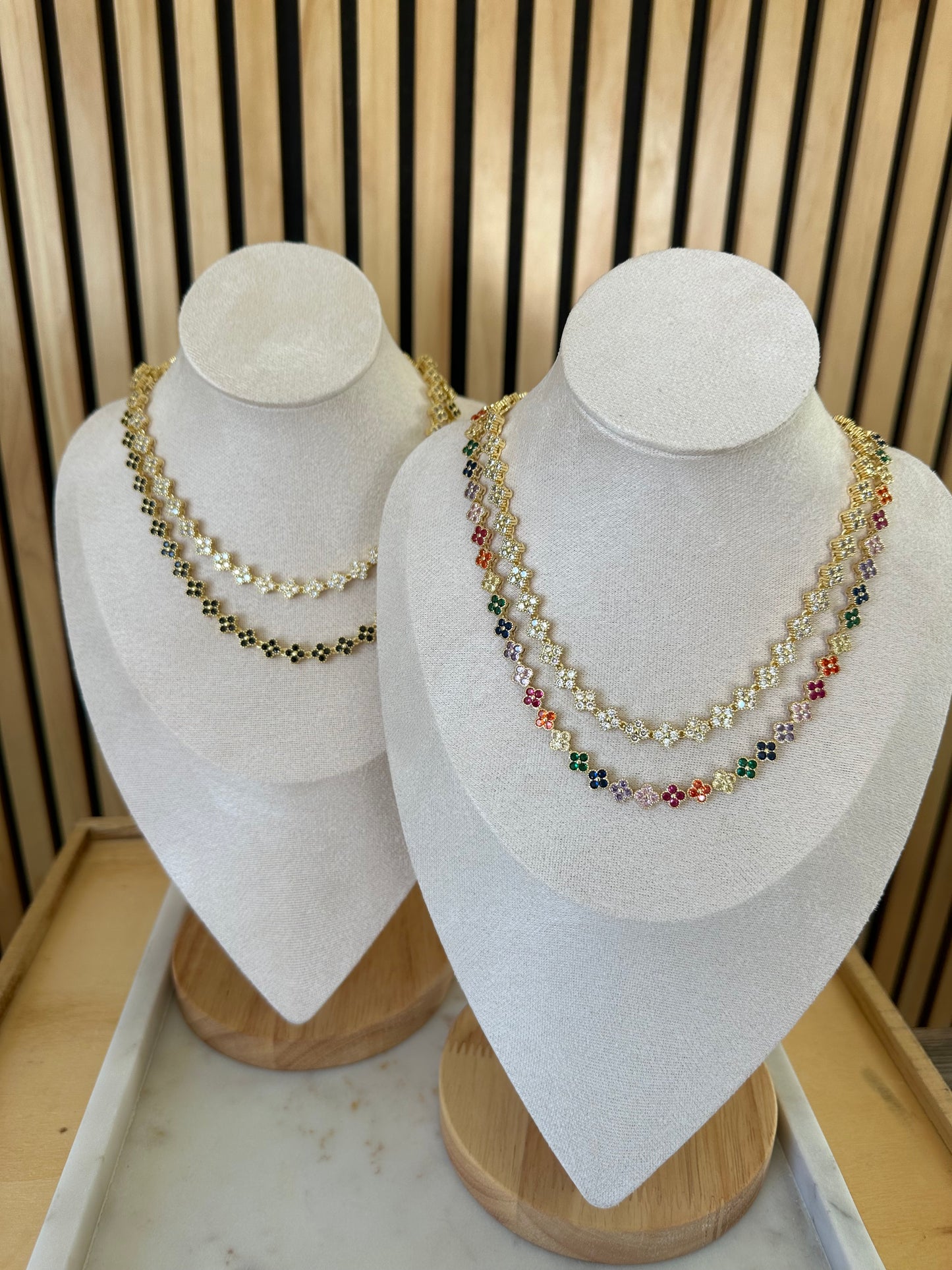 Multi flower necklace