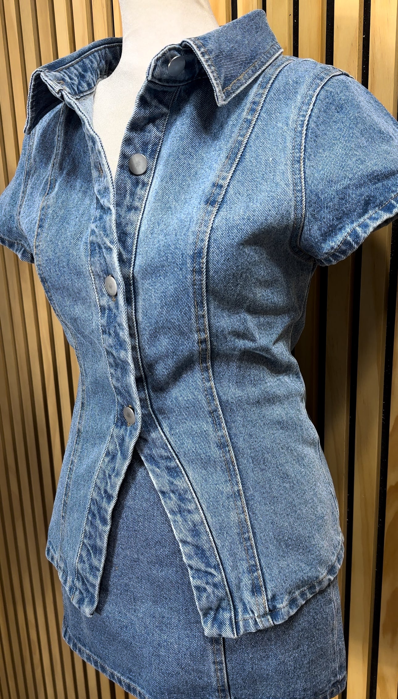 Denim two piece set