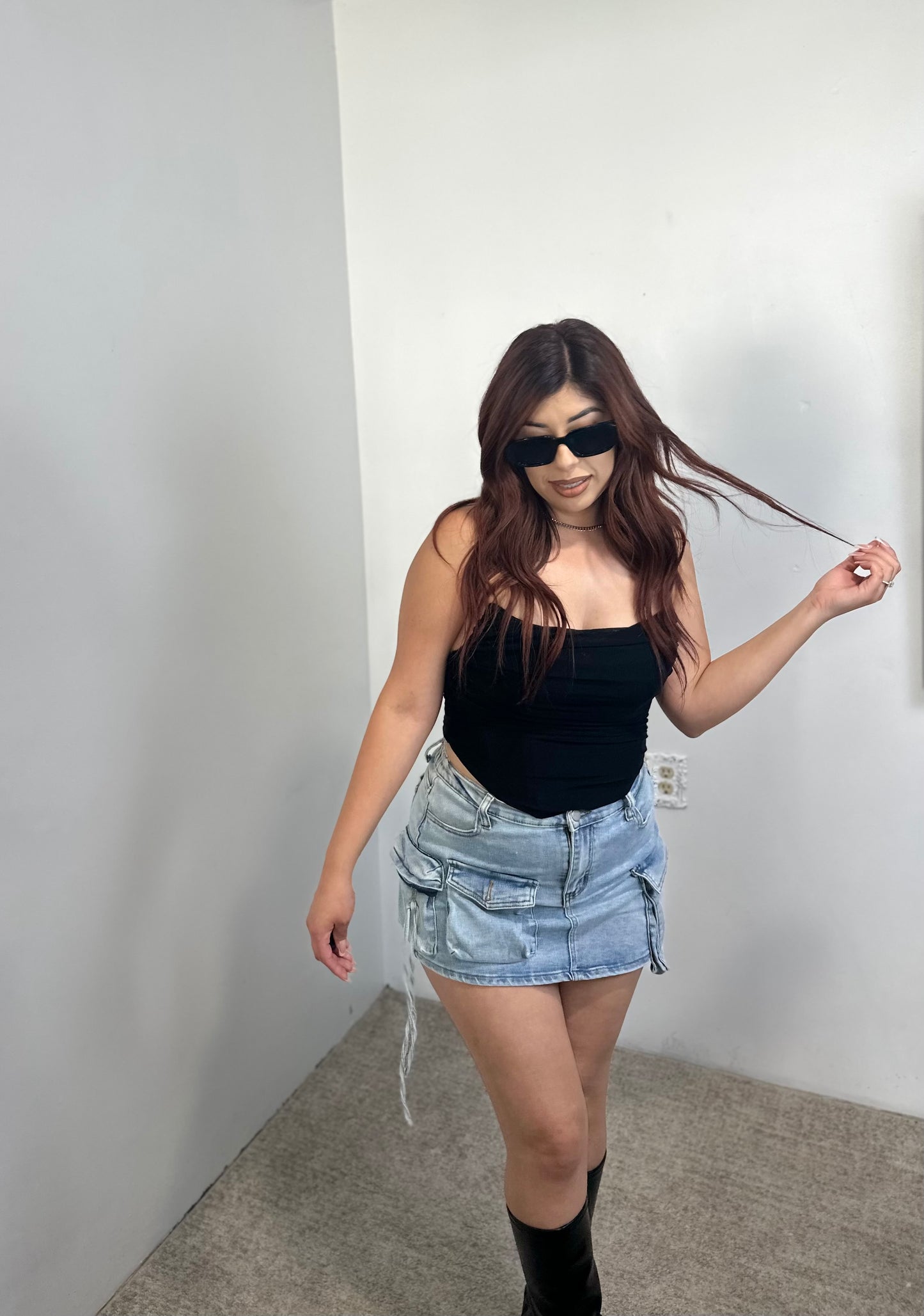 Denim skirt