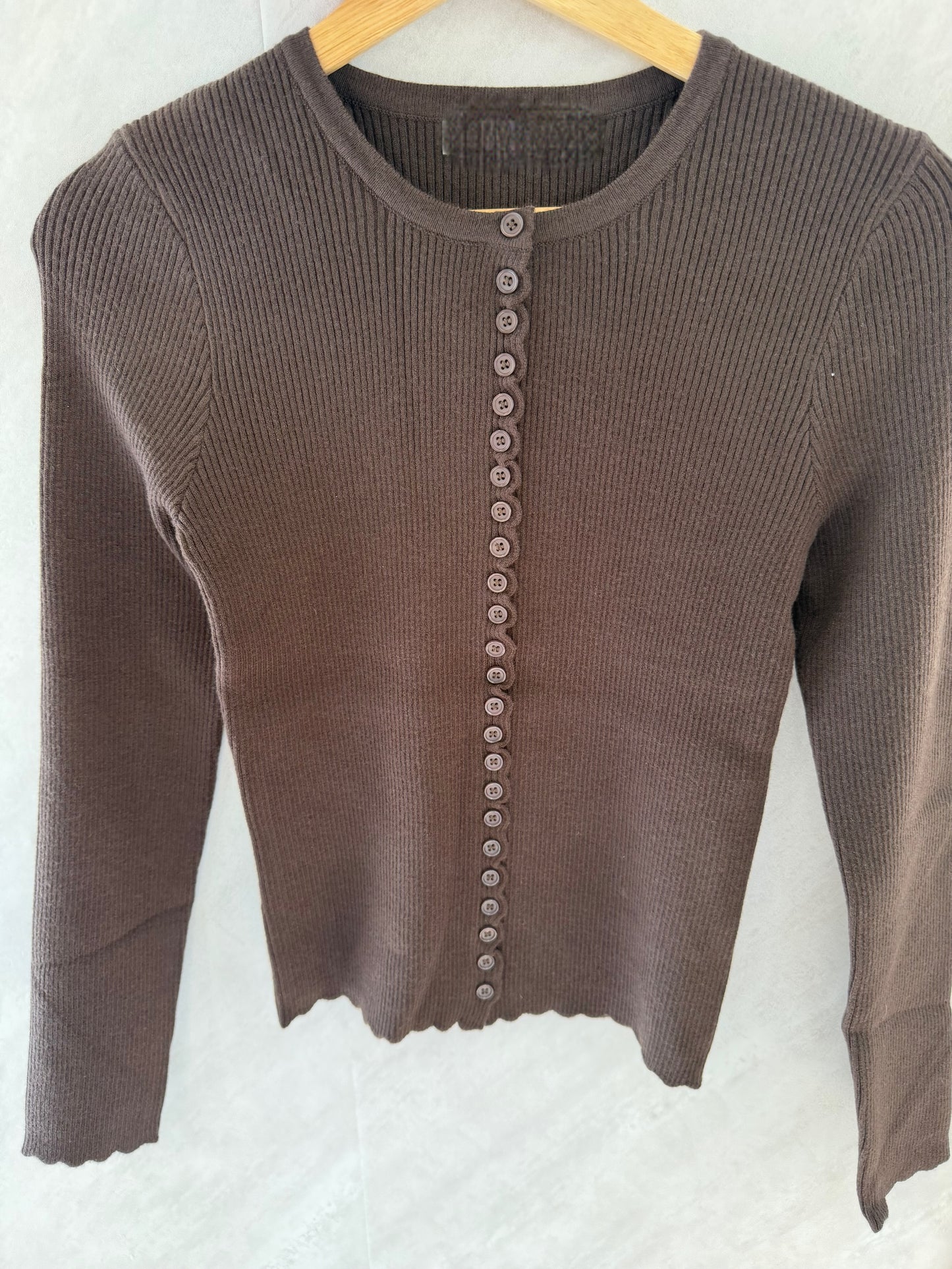 Knit button up sweater