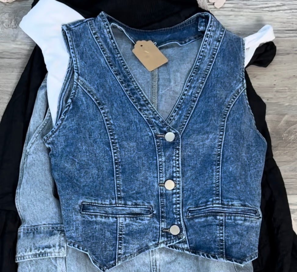 Denim vest