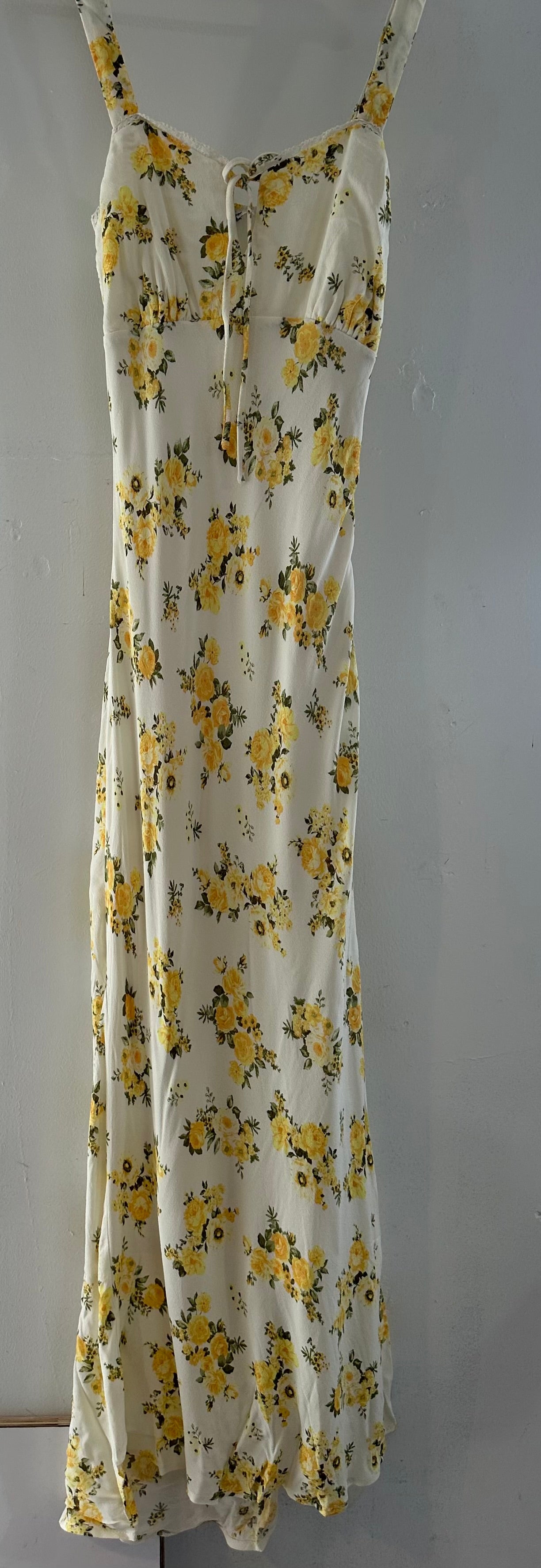 Yellow floral dress