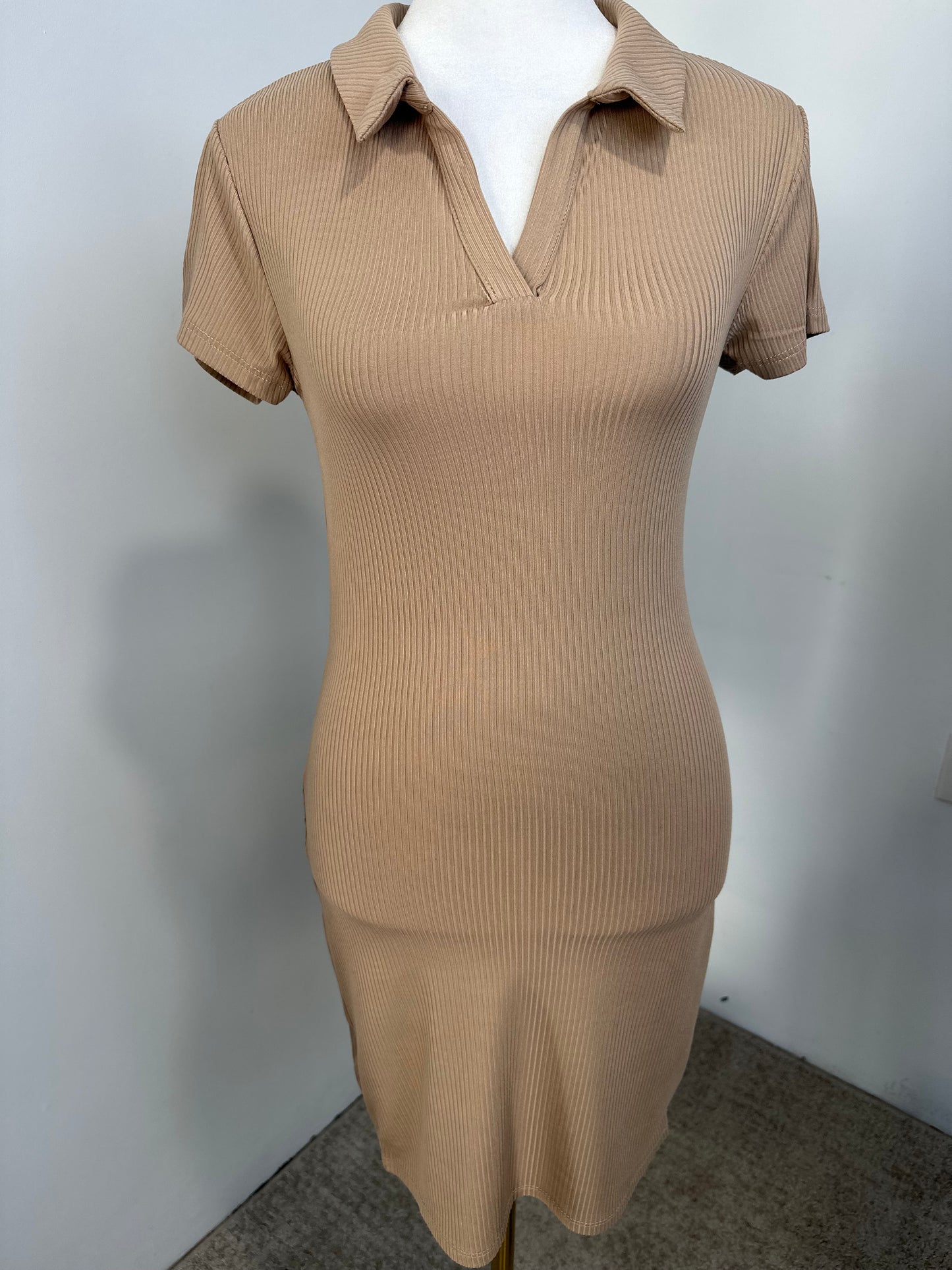 Polo short sleeve midi dress