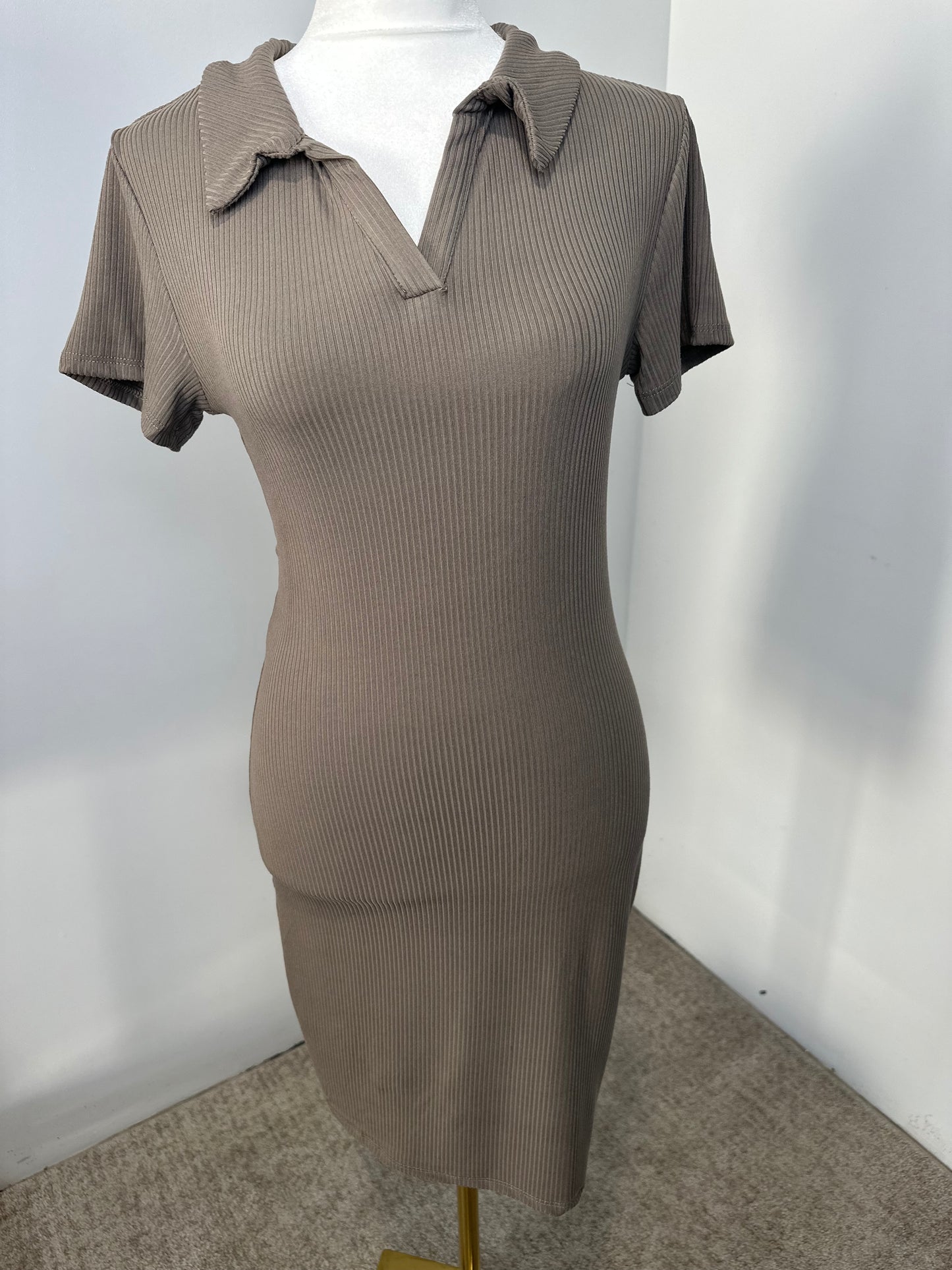 Polo short sleeve midi dress