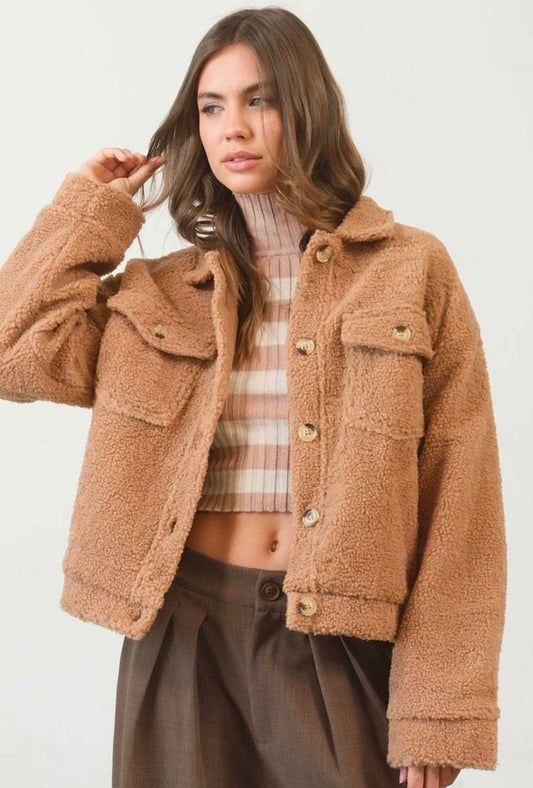 Sherpa orange sweater