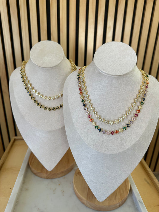 Multi flower necklace