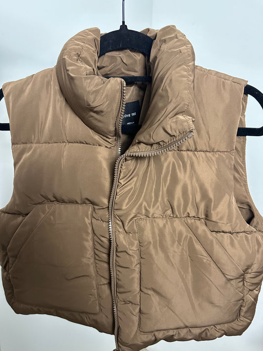 Cocoa puffer vest