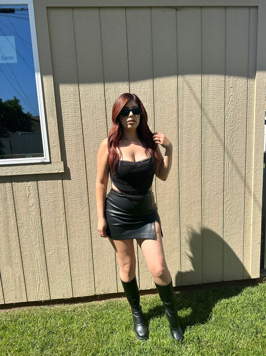 Leather skirt