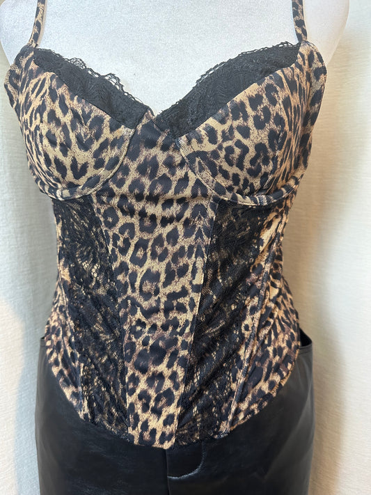 Leopard corset