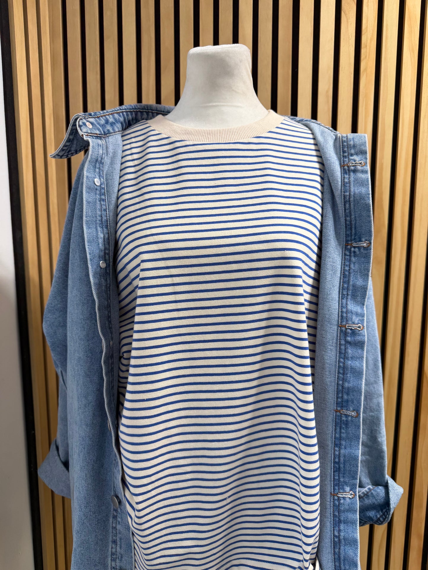 Striped oversized long sleeve