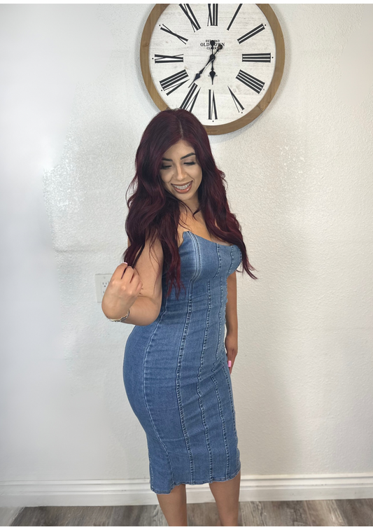 Denim dress