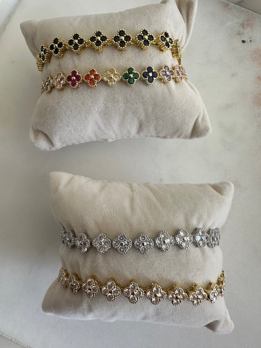 Multi flower bracelet