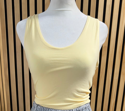 Buttery yellow tank