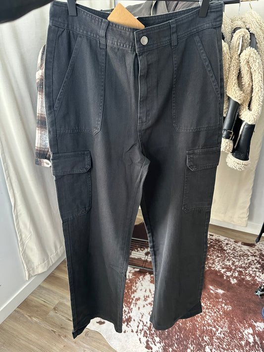 Cargo black pants