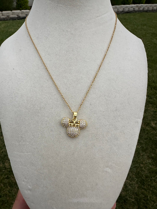 Minnie Mouse necklace