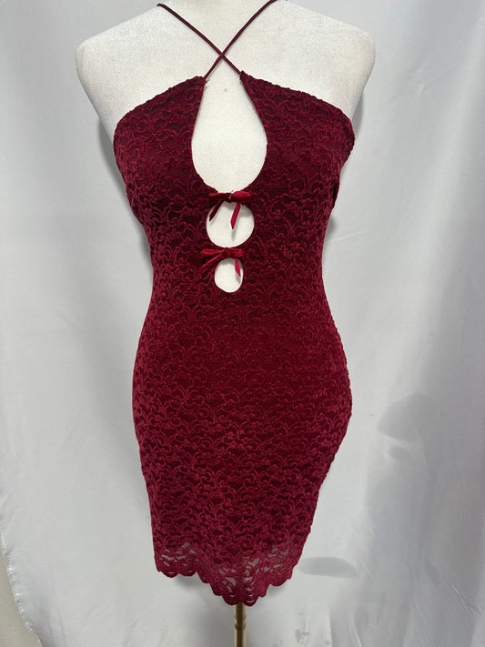 Cut out mini dress