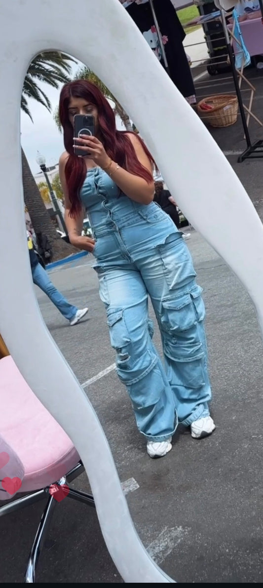 Denim jumpsuit