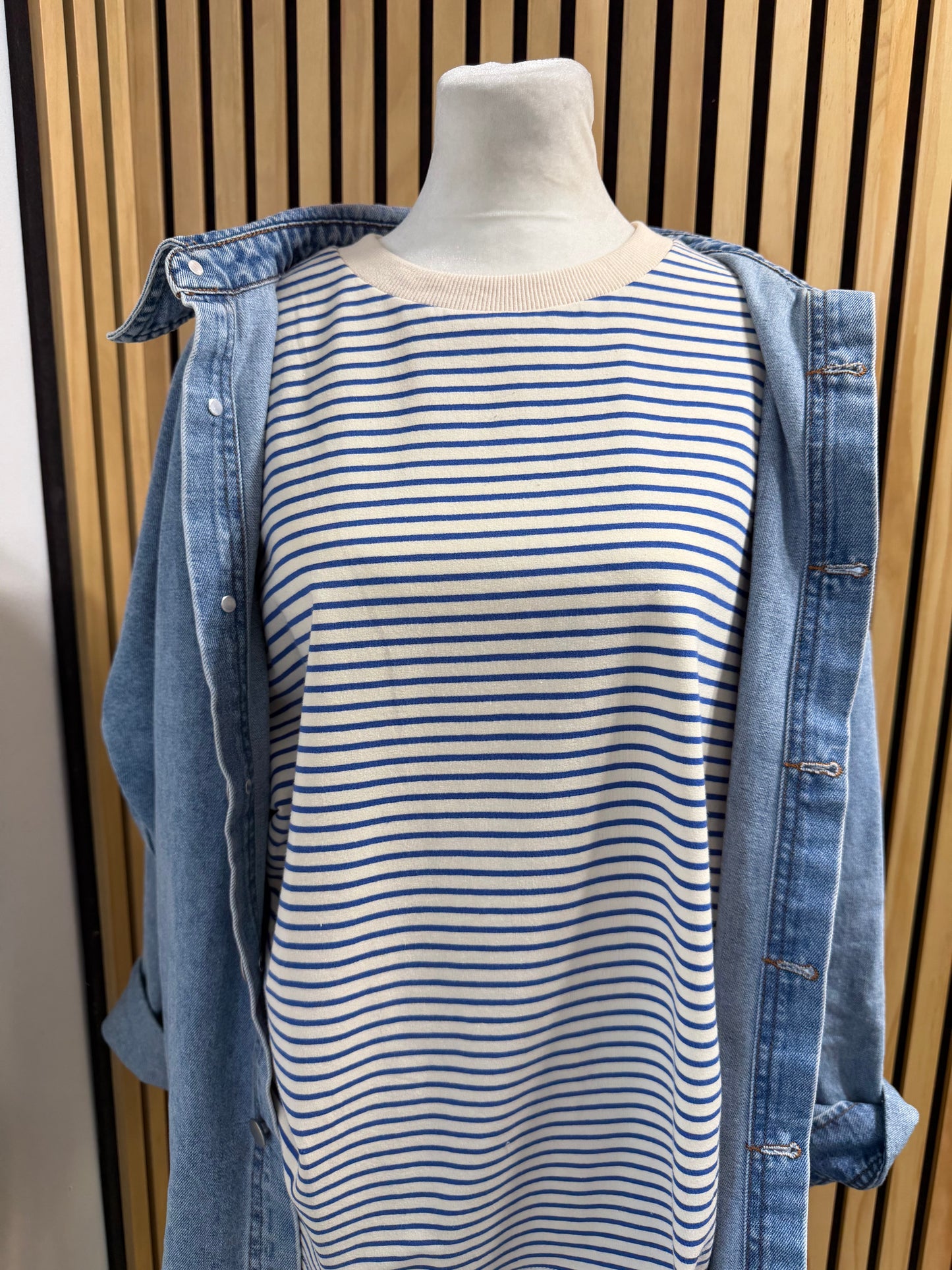 Striped oversized long sleeve