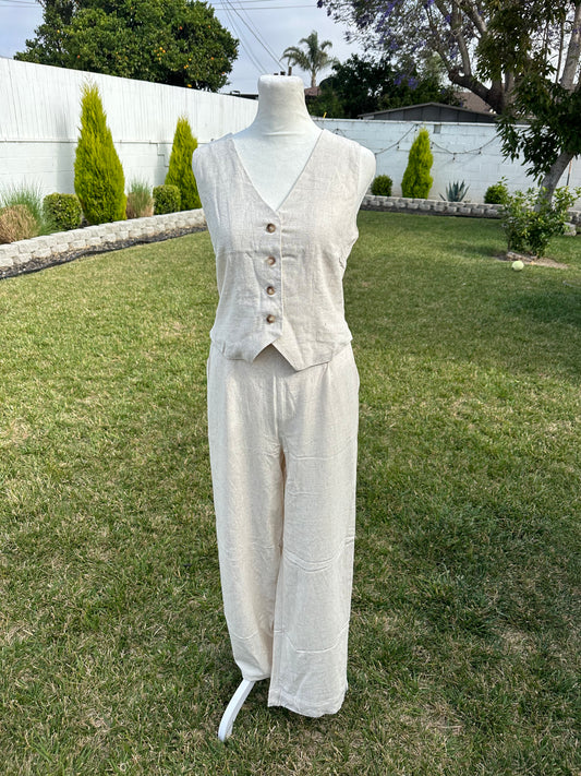 Linen two piece set