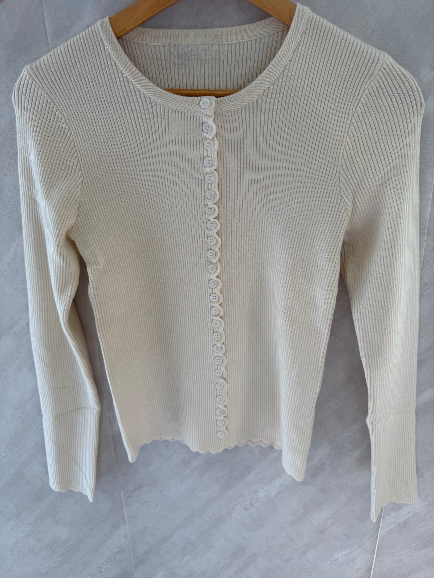 Knit button up sweater