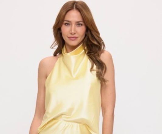 Satin halter top