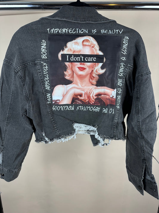 Black denim jacket