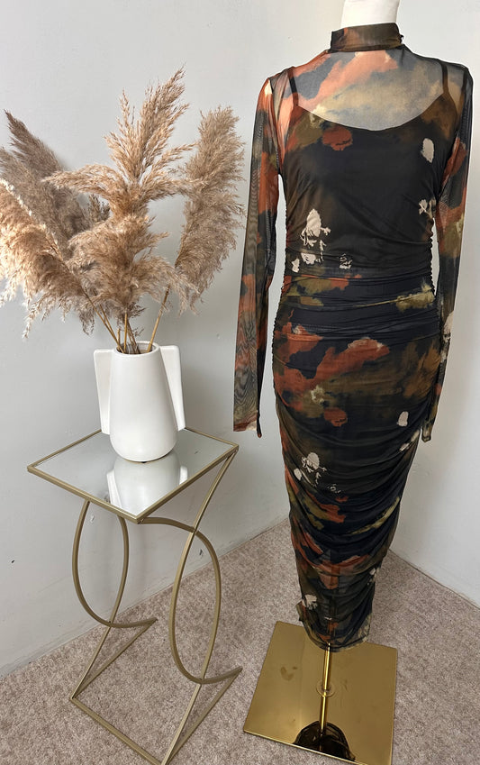 olive dress long sleeve