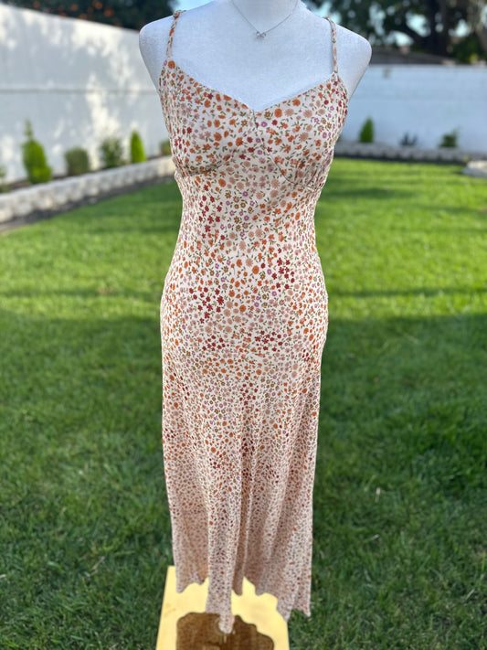 Floral sweetheart dress
